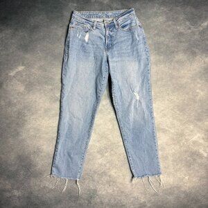Old Navy Jeans Womens Size 10 Blue Curvy OG Straight Alma Medium Wash Denim